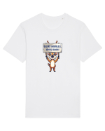 SALVATI ANIMALELE, MANCATI OAMENI - umor absurd - cerb / caprioara Tricou mânecă scurtă Unisex Rocker