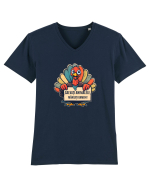 SALVATI ANIMALELE, MANCATI OAMENI - umor absurd - curcan Tricou mânecă scurtă guler V Bărbat Presenter