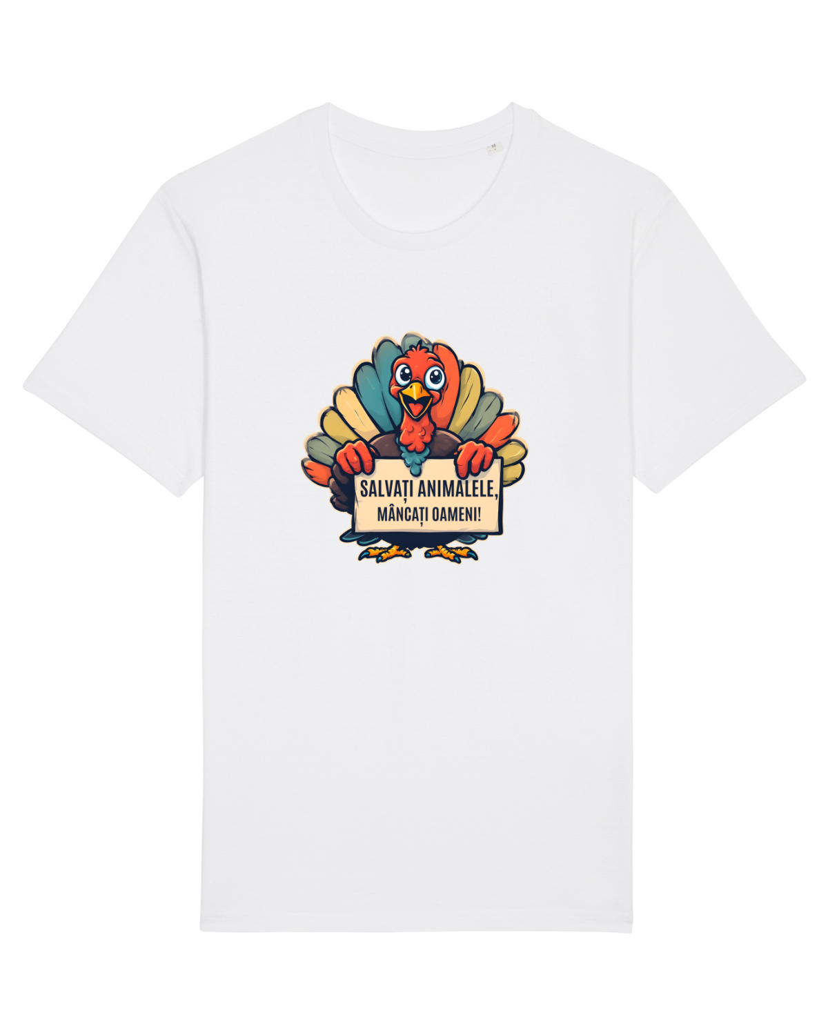Tricou mânecă scurtă Unisex Rocker White