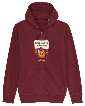 SALVATI ANIMALELE, MANCATI OAMENI - umor absurd - gaina / pui Burgundy