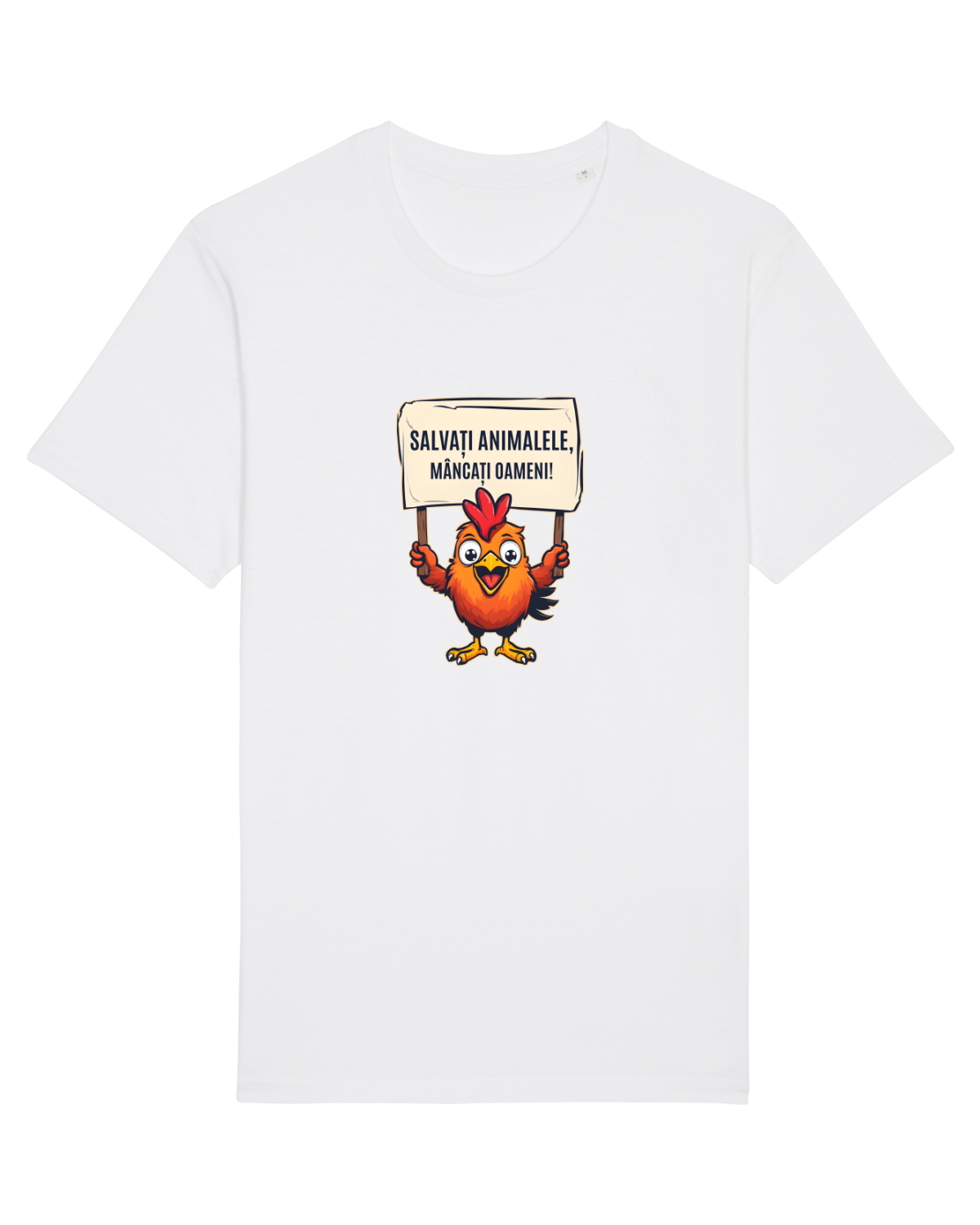 Tricou mânecă scurtă Unisex Rocker White