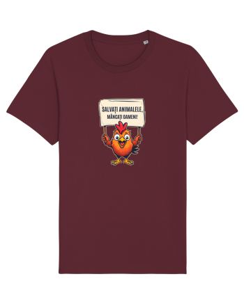 SALVATI ANIMALELE, MANCATI OAMENI - umor absurd - gaina / pui Burgundy
