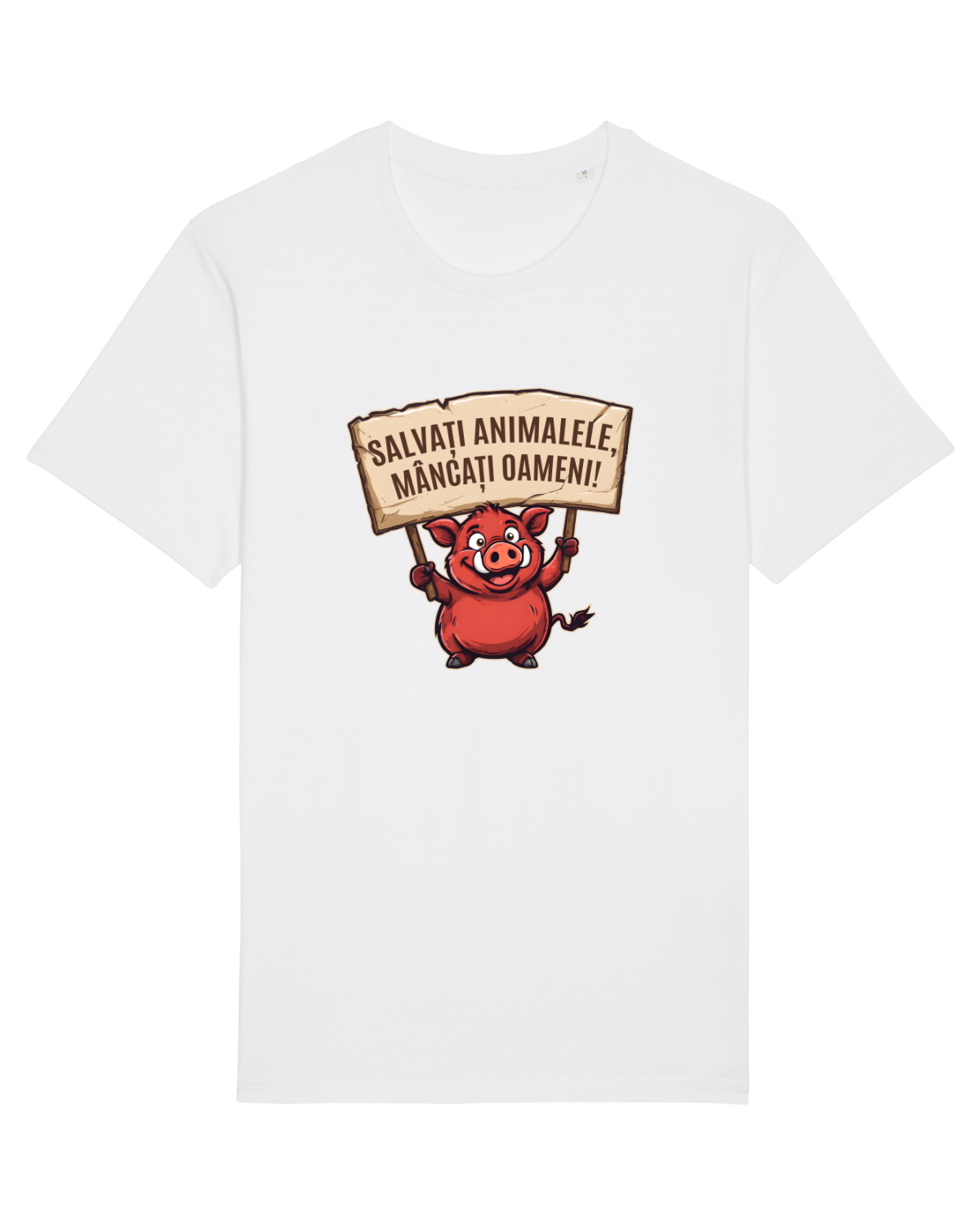 Tricou mânecă scurtă Unisex Rocker White