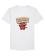 SALVATI ANIMALELE, MANCATI OAMENI - umor absurd - mistret Tricou mânecă scurtă guler larg Bărbat Skater