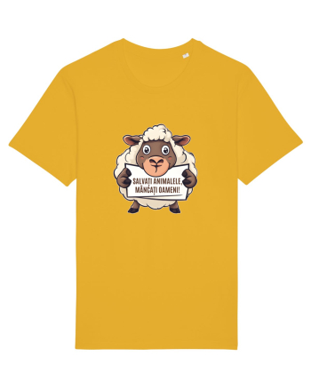 SALVATI ANIMALELE, MANCATI OAMENI - umor absurd - oaie Spectra Yellow