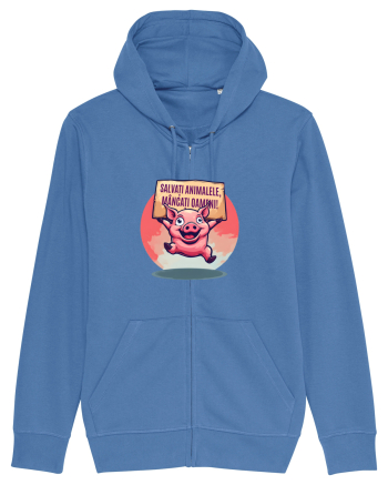 SALVATI ANIMALELE, MANCATI OAMENI - umor absurd - porc Bright Blue