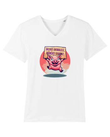 SALVATI ANIMALELE, MANCATI OAMENI - umor absurd - porc White