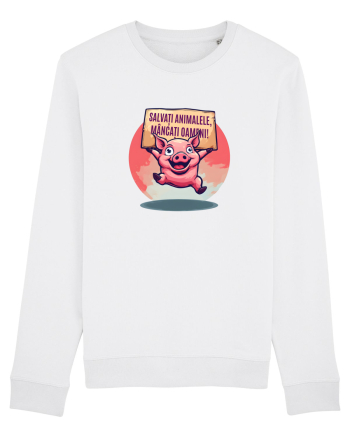 SALVATI ANIMALELE, MANCATI OAMENI - umor absurd - porc White