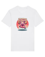 SALVATI ANIMALELE, MANCATI OAMENI - umor absurd - porc Tricou mânecă scurtă Unisex Rocker