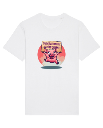 SALVATI ANIMALELE, MANCATI OAMENI - umor absurd - porc White