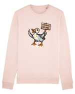 SALVATI ANIMALELE, MANCATI OAMENI - umor absurd - rata Bluză mânecă lungă Unisex Rise