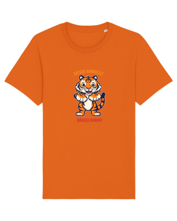 SALVATI ANIMALELE, MANCATI OAMENI - umor absurd - tigru Bright Orange