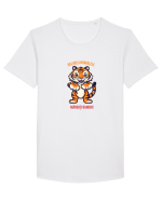 SALVATI ANIMALELE, MANCATI OAMENI - umor absurd - tigru Tricou mânecă scurtă guler larg Bărbat Skater