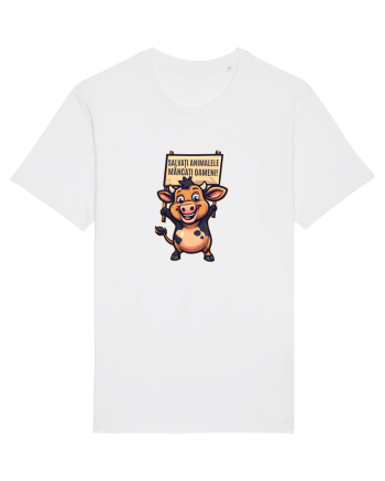 SALVATI ANIMALELE, MANCATI OAMENI - umor absurd - vaca White