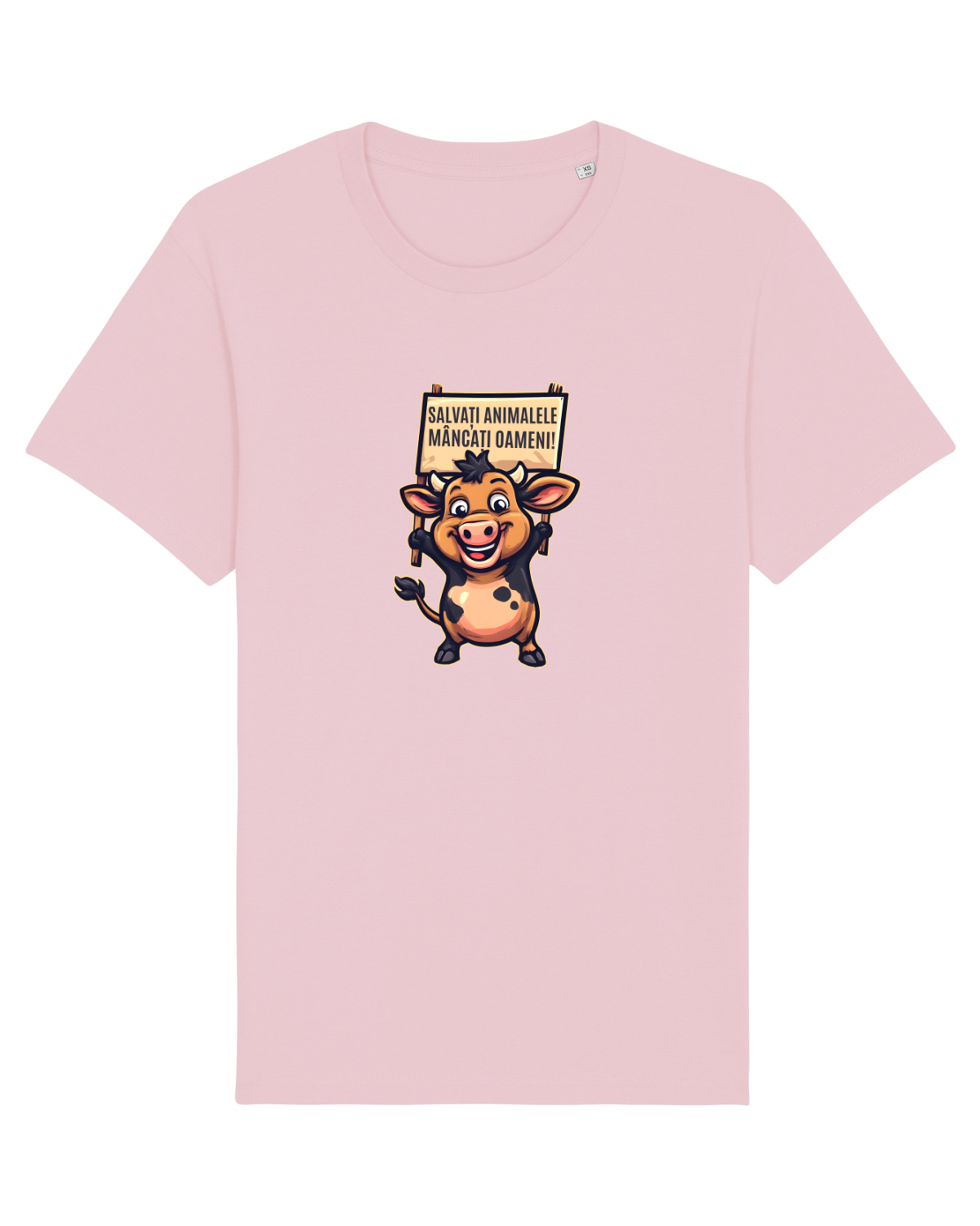 Tricou mânecă scurtă Unisex Rocker Cotton Pink