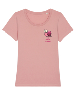 TE UITI CA MELCUL LA BORDURA - lateral Tricou mânecă scurtă guler larg fitted Damă Expresser