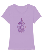 Snake hand Tricou mânecă scurtă guler larg fitted Damă Expresser