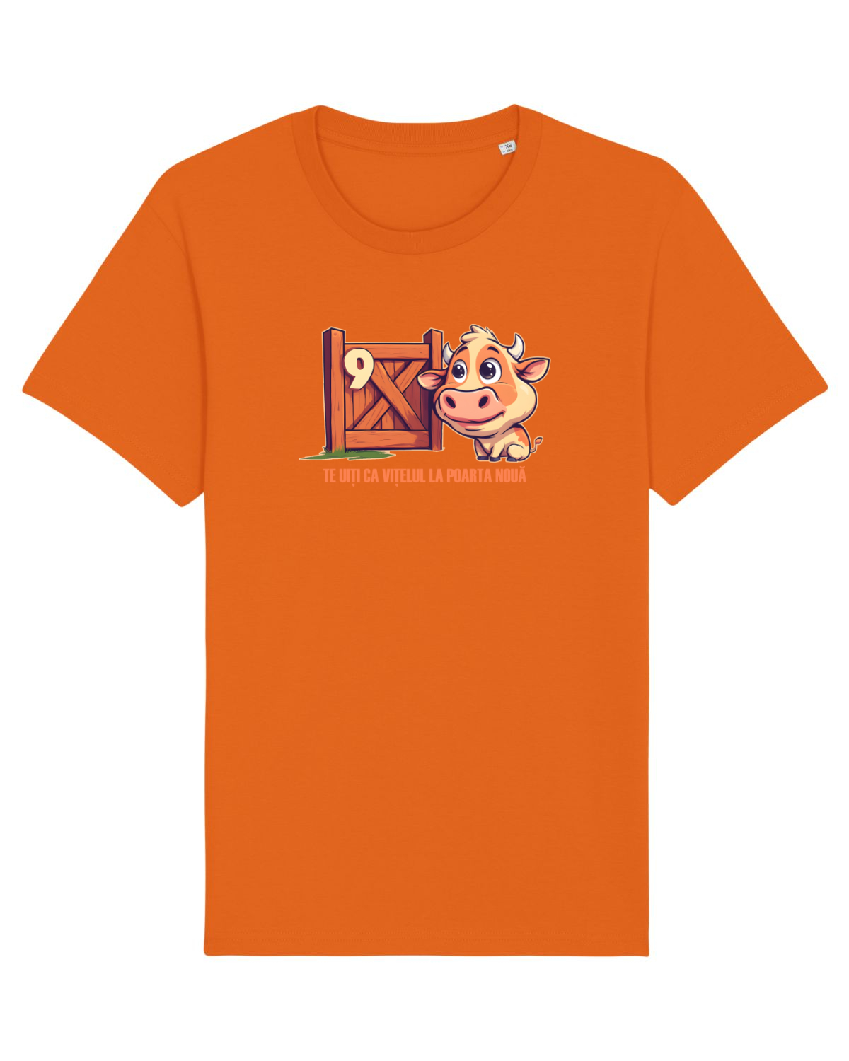 Tricou mânecă scurtă Unisex Rocker Bright Orange