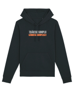 TRAIESC SIMPLU. GANDESC COMPLICAT Hanorac Unisex Drummer