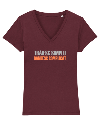 TRAIESC SIMPLU. GANDESC COMPLICAT Burgundy