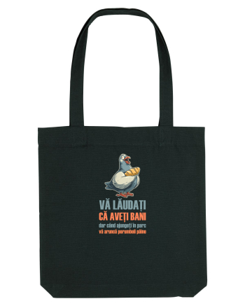 VA LAUDATI CA AVETI BANI, DAR VA ARUNCA PORUMBEII  PAINE Black