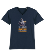 VA LAUDATI CA AVETI BANI, DAR VA ARUNCA PORUMBEII  PAINE 2 Tricou mânecă scurtă guler V Bărbat Presenter
