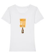 WISH YOU WERE ... BEER 1 Tricou mânecă scurtă guler larg fitted Damă Expresser