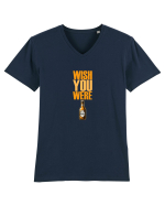 WISH YOU WERE ... BEER 1 Tricou mânecă scurtă guler V Bărbat Presenter