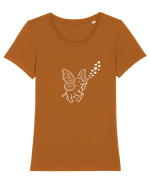 Dragoste Care Te Ridică Tricou mânecă scurtă guler larg fitted Damă Expresser