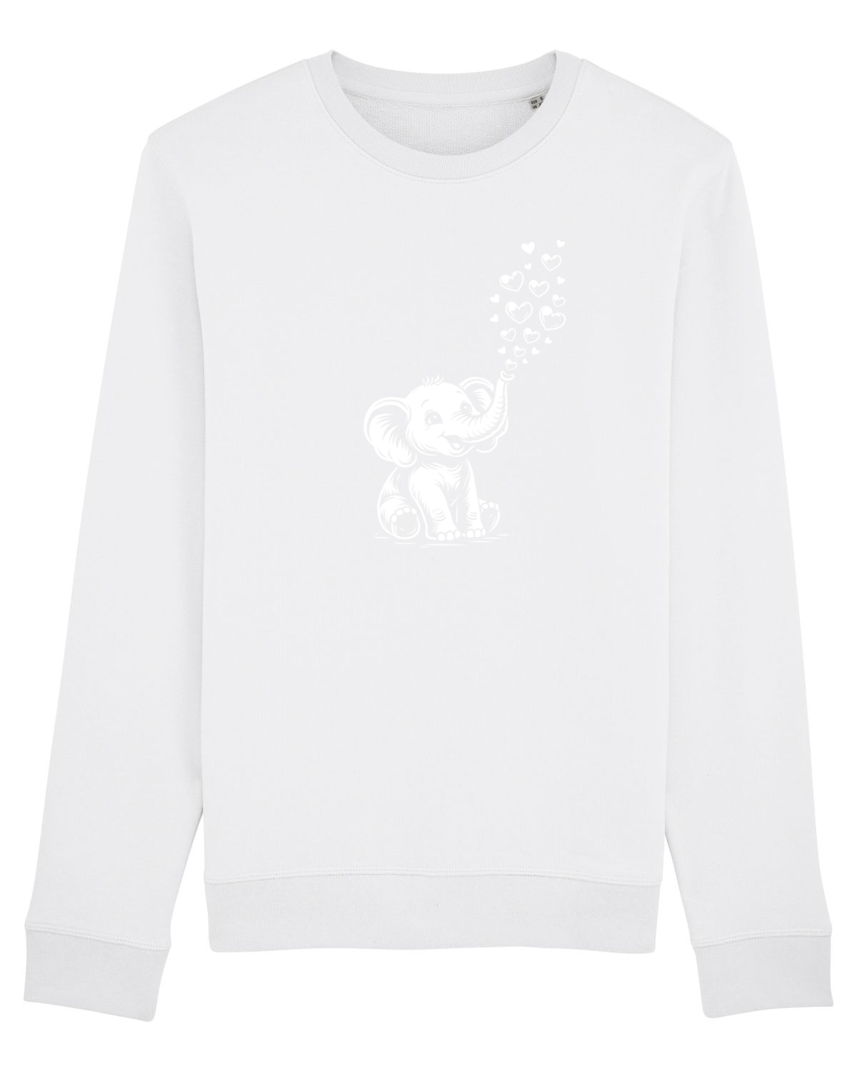 Bluză mânecă lungă Unisex Rise White