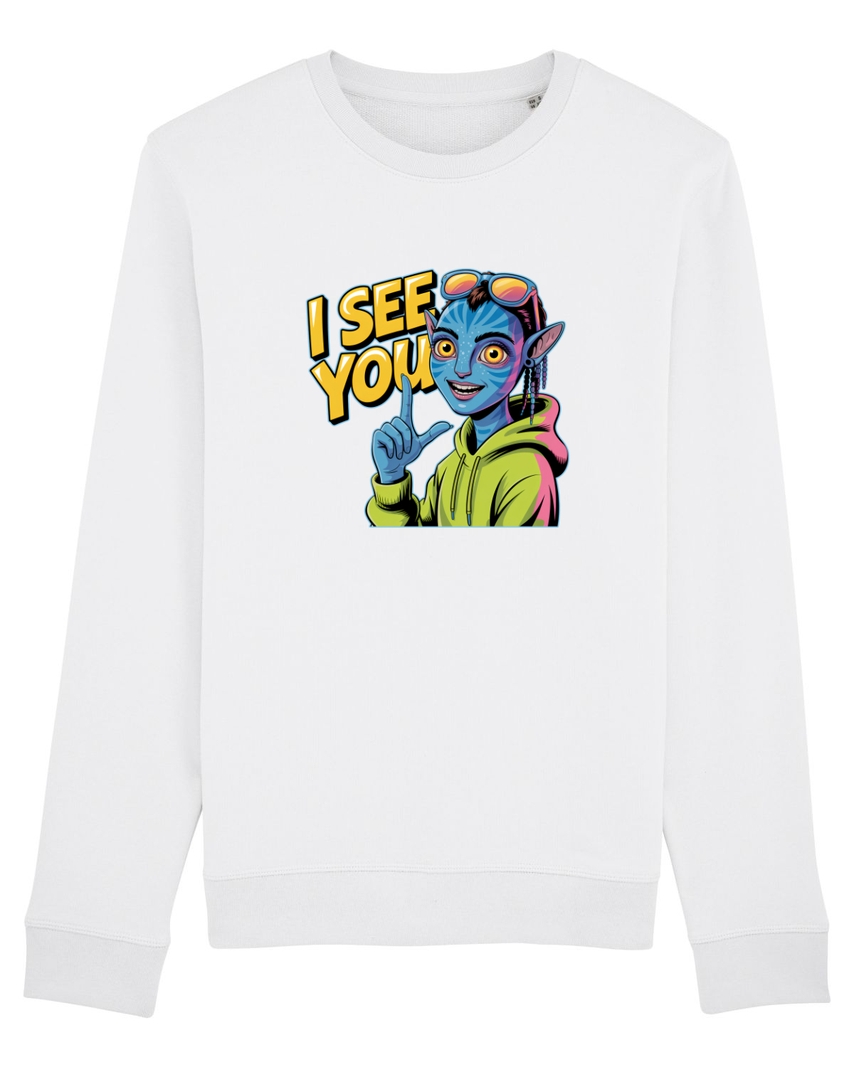 Bluză mânecă lungă Unisex Rise White