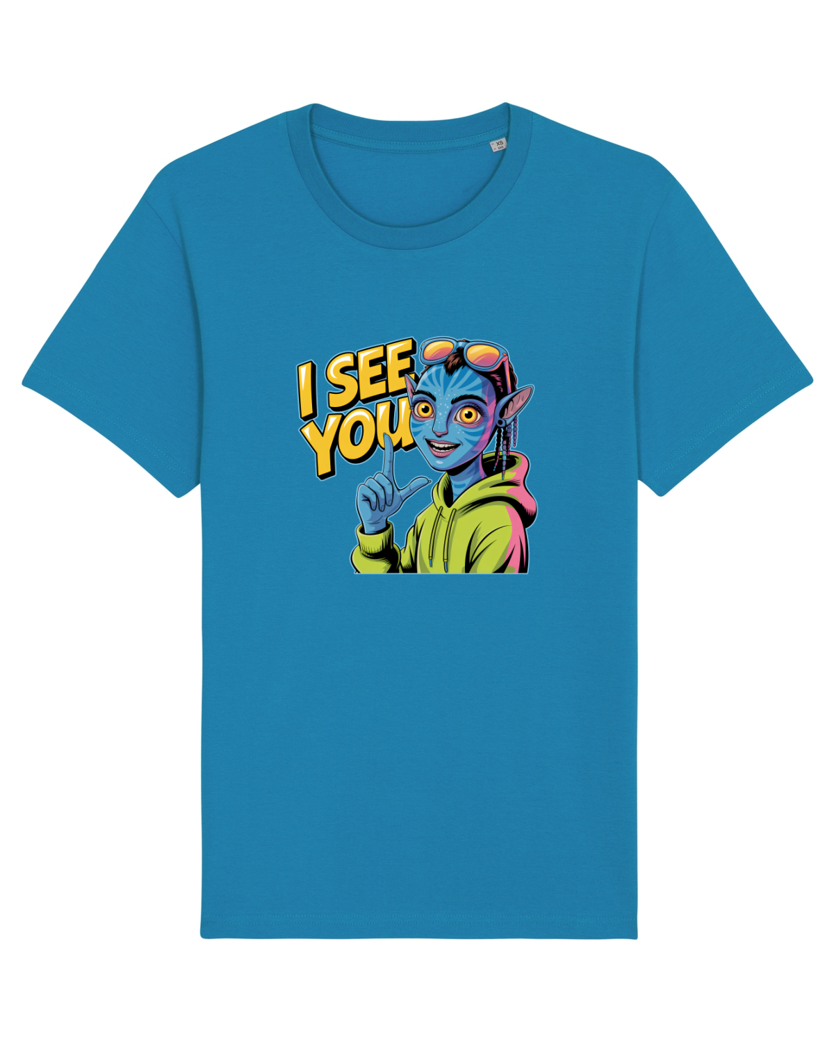 Tricou mânecă scurtă Unisex Rocker Azur