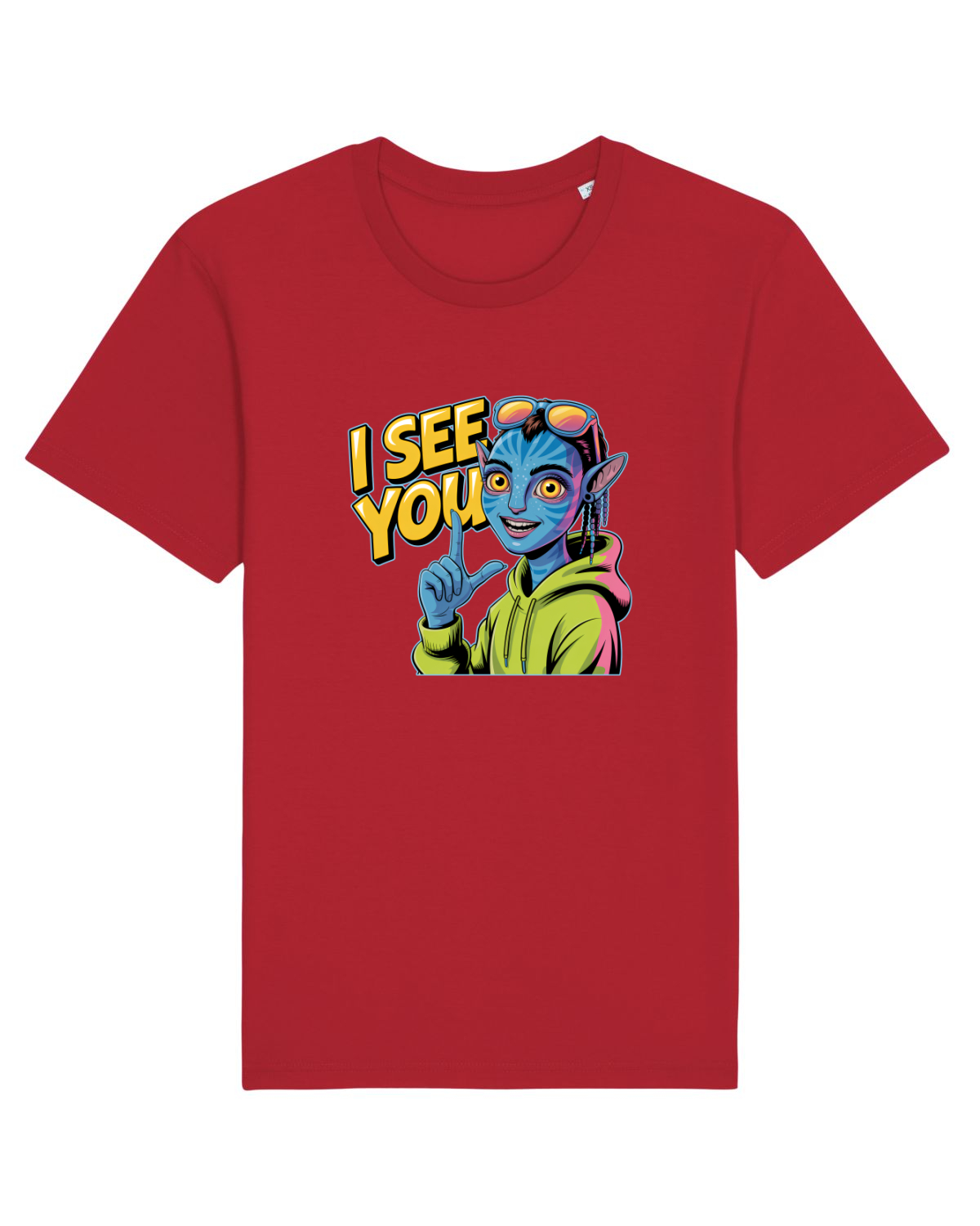Tricou mânecă scurtă Unisex Rocker Red