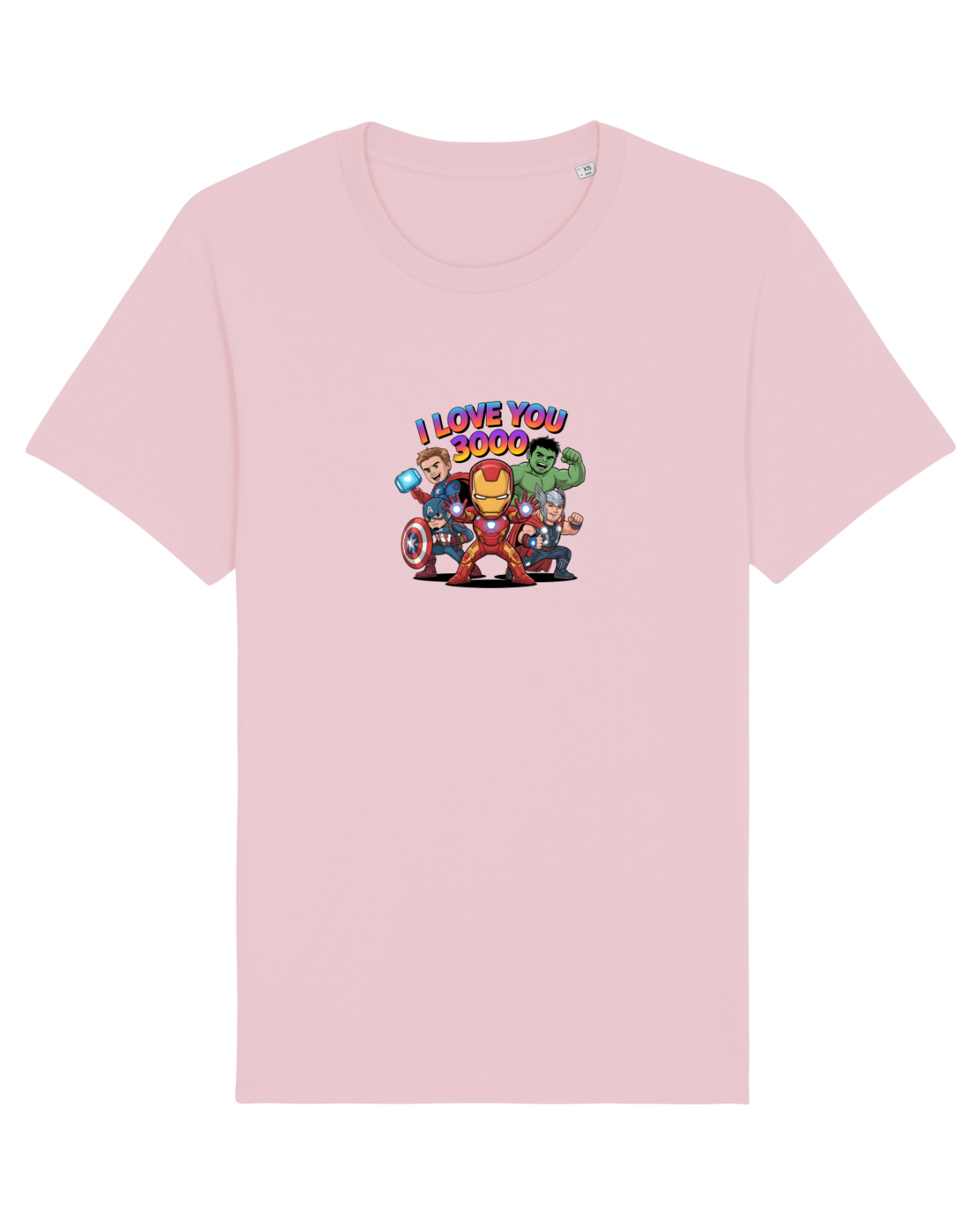 Tricou mânecă scurtă Unisex Rocker Cotton Pink