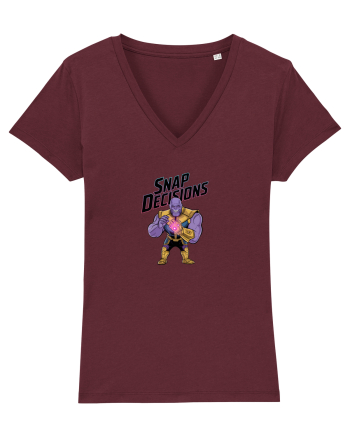 SNAP DECISIONS Burgundy