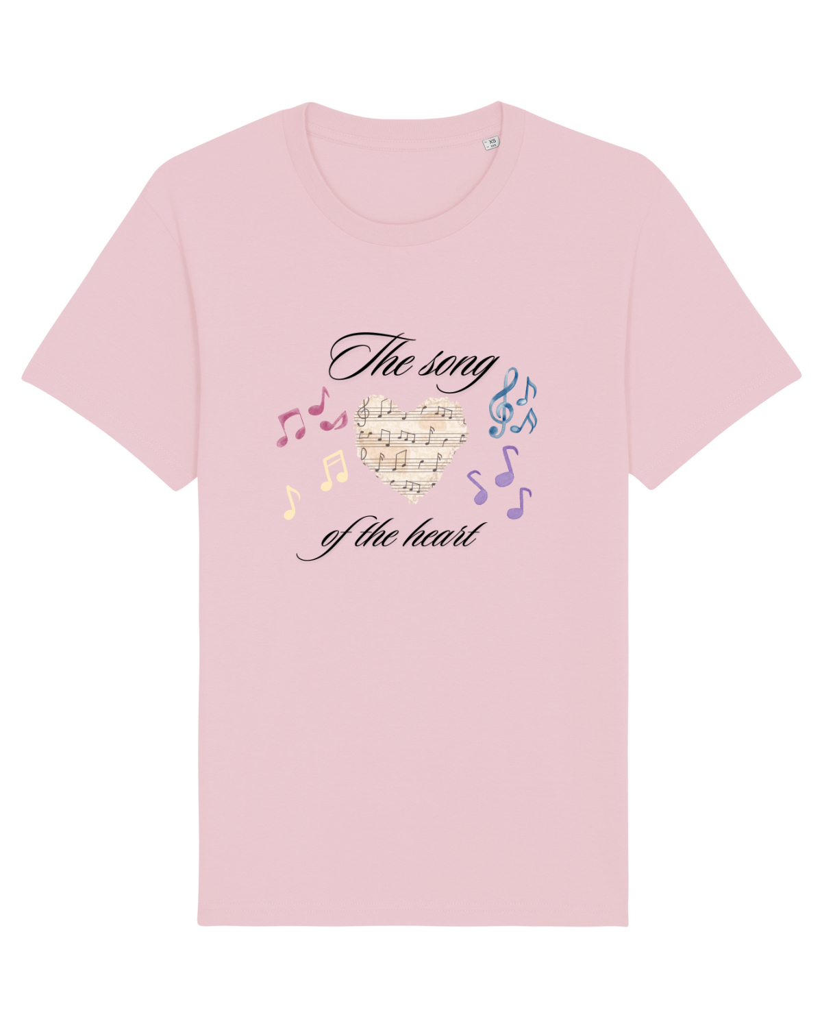 Tricou mânecă scurtă Unisex Rocker Cotton Pink