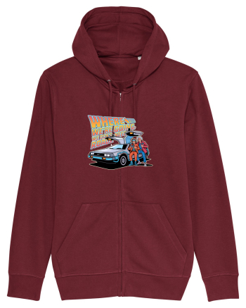 WHERE WE`RE GOING, WE DON`T NEED ROADS Burgundy
