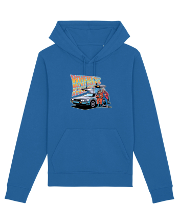WHERE WE`RE GOING, WE DON`T NEED ROADS Royal Blue