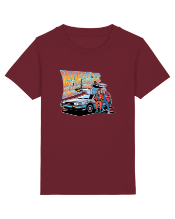 WHERE WE`RE GOING, WE DON`T NEED ROADS Burgundy