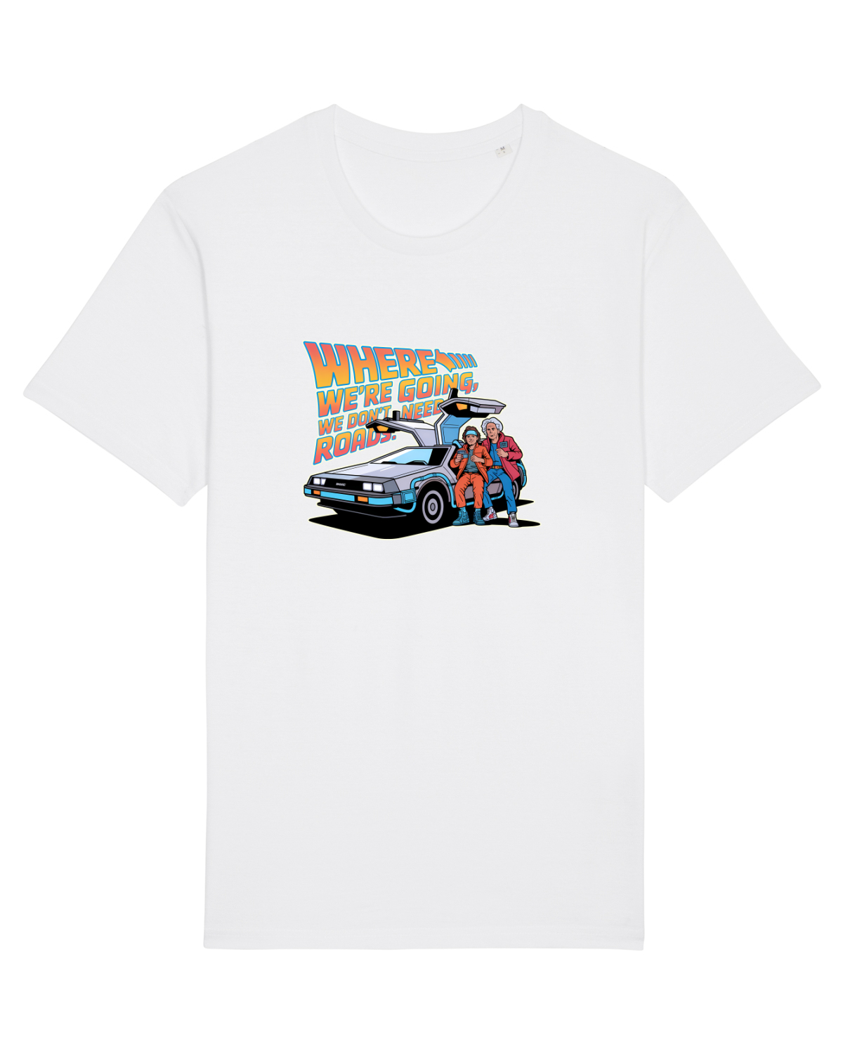 Tricou mânecă scurtă Unisex Rocker White