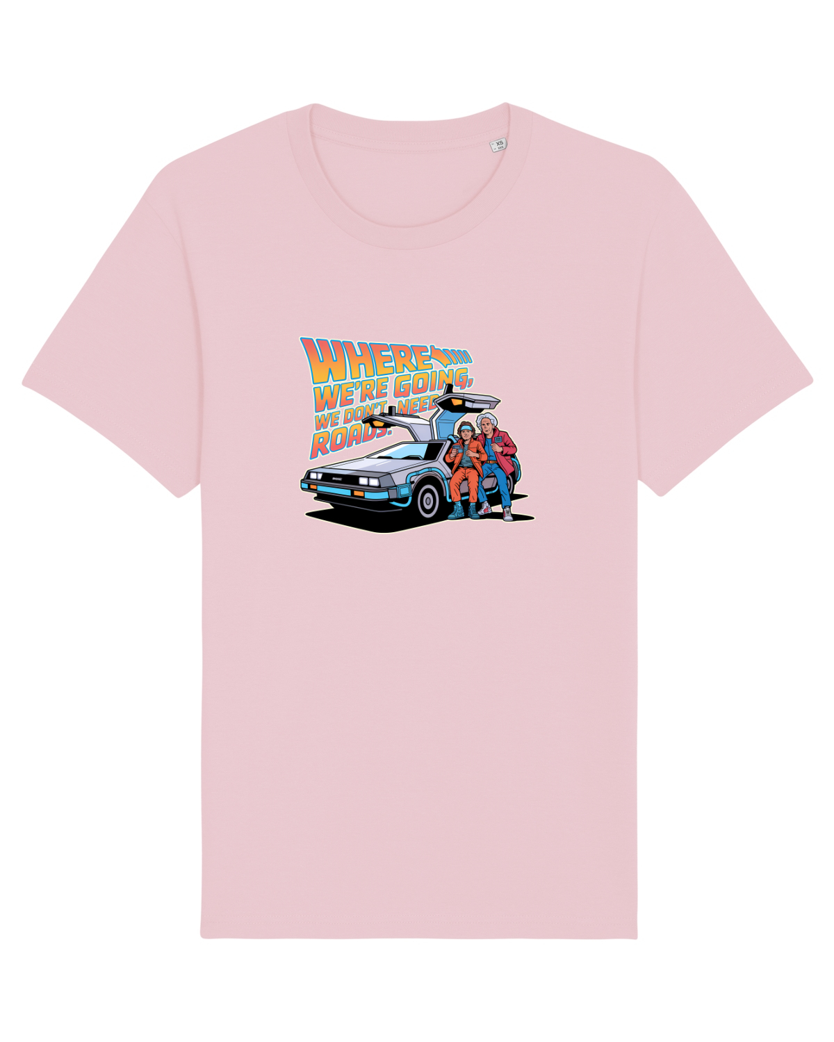 Tricou mânecă scurtă Unisex Rocker Cotton Pink