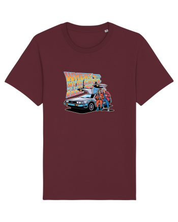 WHERE WE`RE GOING, WE DON`T NEED ROADS Burgundy