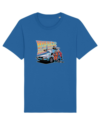WHERE WE`RE GOING, WE DON`T NEED ROADS Royal Blue