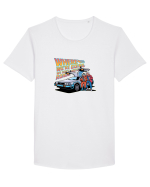 WHERE WE`RE GOING, WE DON`T NEED ROADS Tricou mânecă scurtă guler larg Bărbat Skater