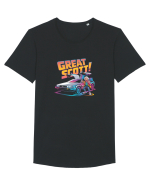 GREAT SCOTT! Tricou mânecă scurtă guler larg Bărbat Skater