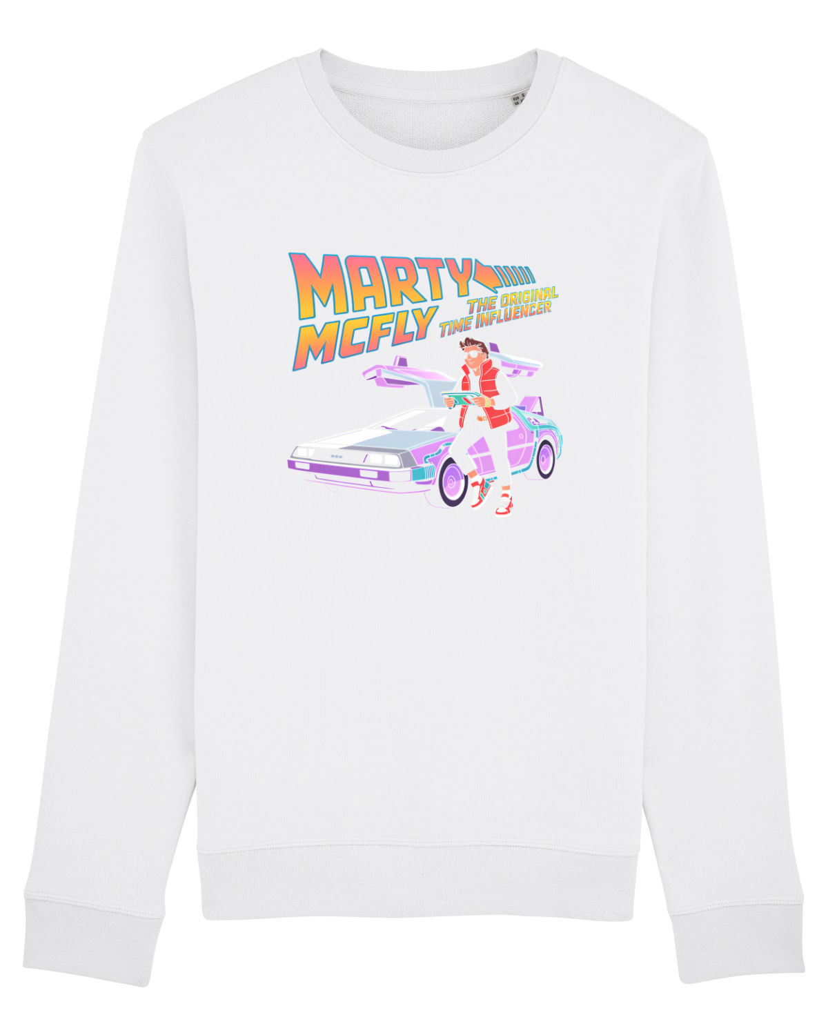 Bluză mânecă lungă Unisex Rise White