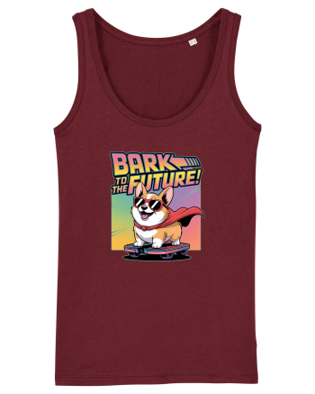 BARK TO THE FUTURE - CATEL CORGI Burgundy