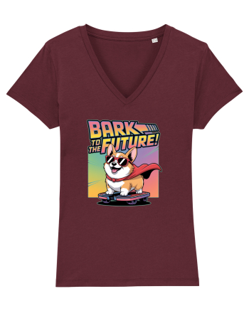 BARK TO THE FUTURE - CATEL CORGI Burgundy