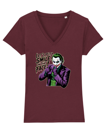 LET`S PUT A SMILE ON THAT FACE! Burgundy