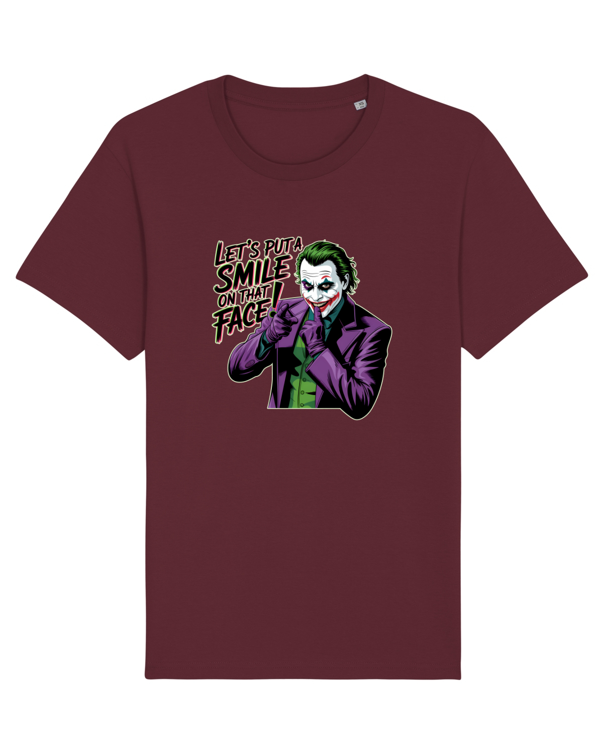 Tricou mânecă scurtă Unisex Rocker Burgundy